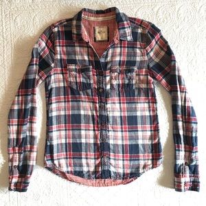 Hollister Plaid Button Down